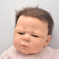 Reborn Baby Doll by Adrie Stoete with Black Rooted Hair