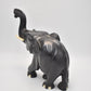 Antique Vintage Black Ebony Wood Elephant Statue – Hand-Carved Figurine – 1.4KG