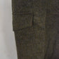 Swedish Army WWII Olive Grey Wool Field Trousers with Leather Straps Dated 1941
