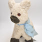 Vintage 1960s Dog Plush Teddy Bear – Genuine Sheep’s Wool – 25cm – Collectible