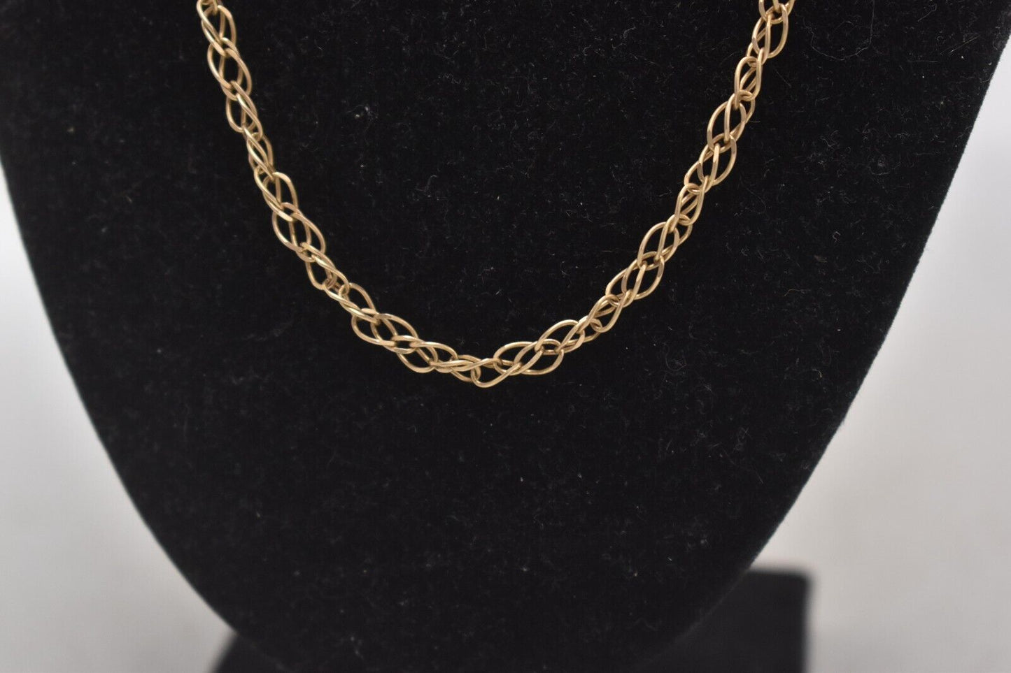 Vintage 9ct Gold Curb Chain Necklace – 50cm / 9.1g