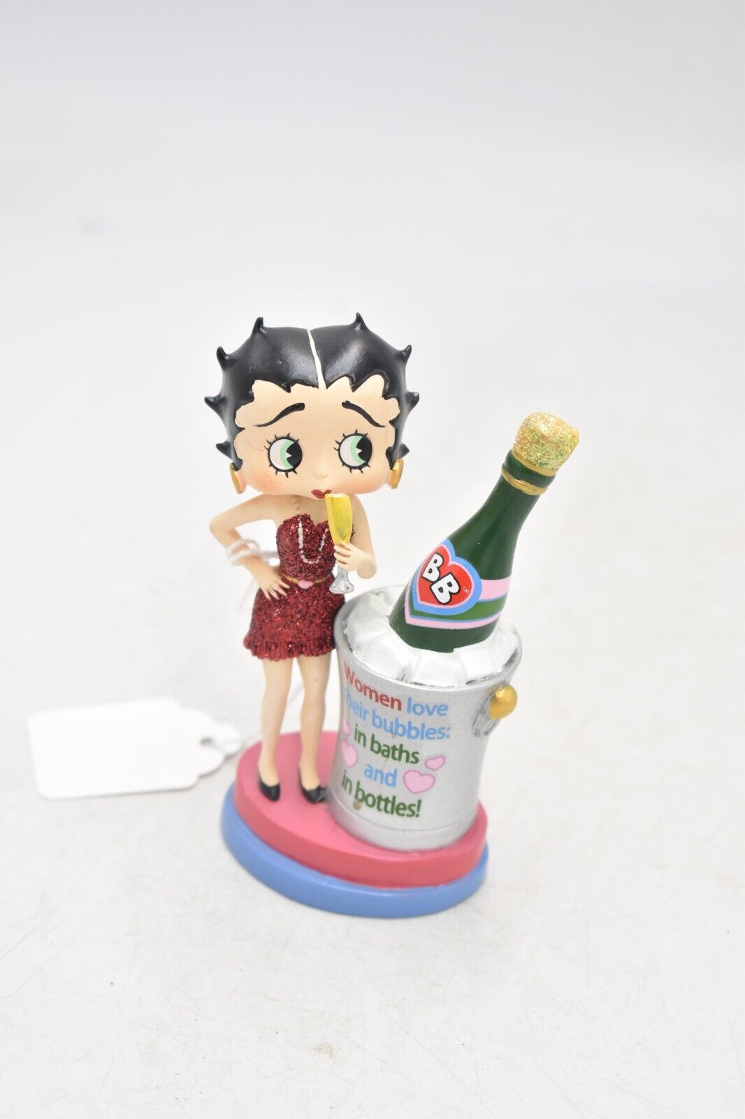 Betty Boop Danbury Mint "Women Love Their Bubbles" Figurine Statue Ornament