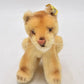 Vintage Steiff Lion Lioness 1950s 1960s Mohair Ear Button Tag 11cm