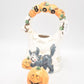 Vintage Fitz & Floyd Boo Halloween Cat Teapot – Decorative Collectible