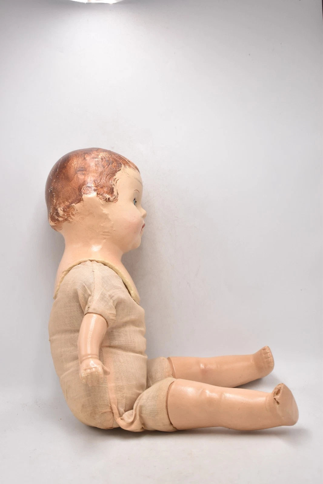 Antique 1930s Effanbee Type Sleepy Blinking Eye Doll 52cm Composition & Cloth