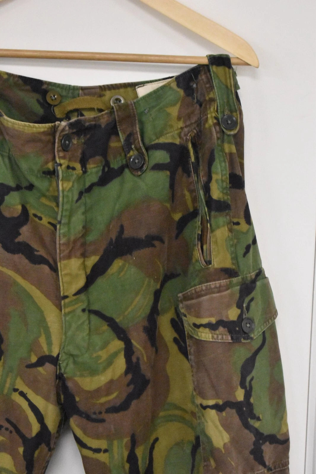 Vintage British Army 60 Pattern Combat Trousers Size Waist 32" Leg 28"