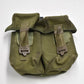 British Army Olive Green PLCE Right Hand Double Ammunition Pouch Dated 1990