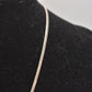 Vintage Sterling Silver 925 Herringbone Necklace 40cm