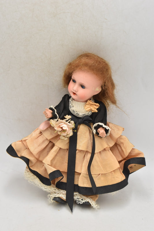 Antique German Armand Marseille Bisque Head Doll 390 C 1920s 20cm