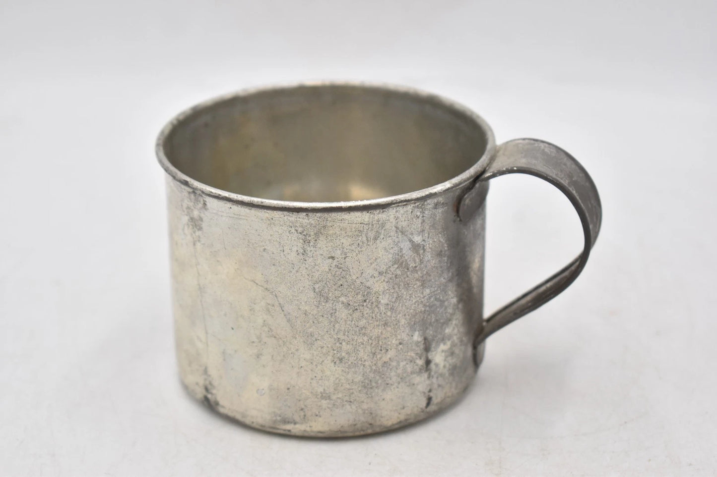 British Army WI Metal Mug Broad Arrow Stamp Military Surplus