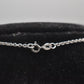 Vintage Modern Minimalist Sterling Silver 925 Lichen Pendant Necklace 56cm