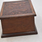 Antique Chinese Hand Carved Rosewood Seahorse Motif Trinket Storage Box 15cm