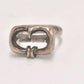 Vintage Sterling Silver 925 Belt Buckle Ring – Size L