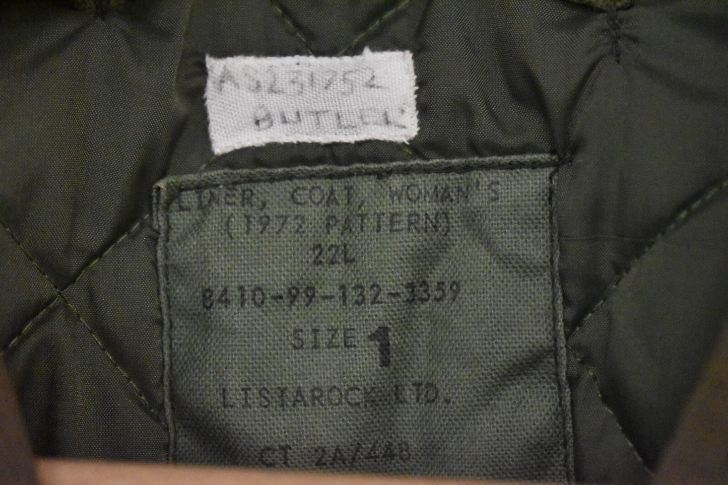 British Army Cold Weather Women's Liner Gilet – 36" Chest – 1972 Pattern