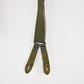 German Army Dark Green Braces with Leather Tabs – Adjustable 110cm – Military