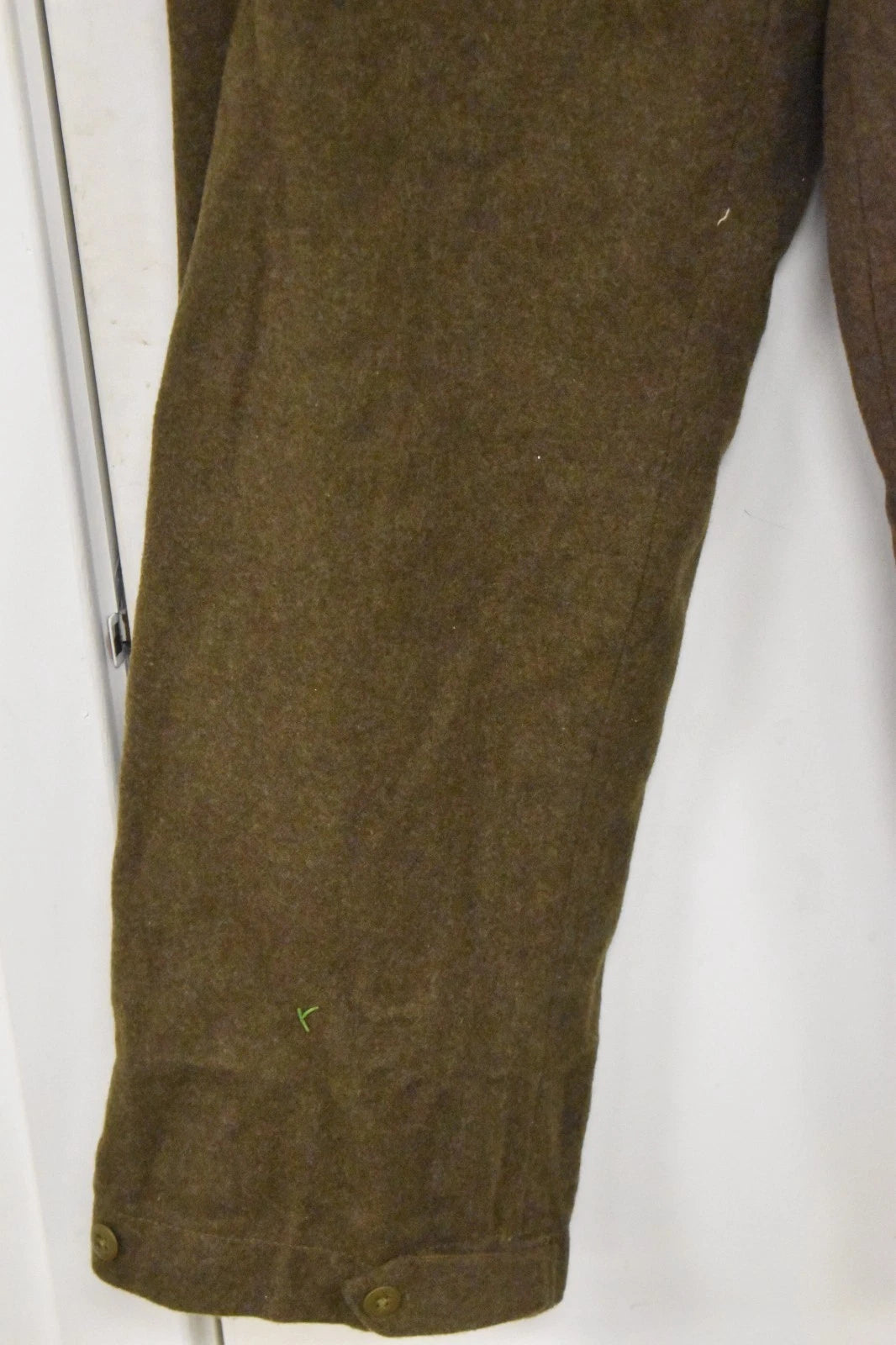 Vintage 1950s Greek Army Parachutist Wool Trousers Dated 1950 Waist 30" Leg 28"