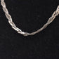 Vintage Sterling Silver 925 3 Strand Braided Necklace – 40cm