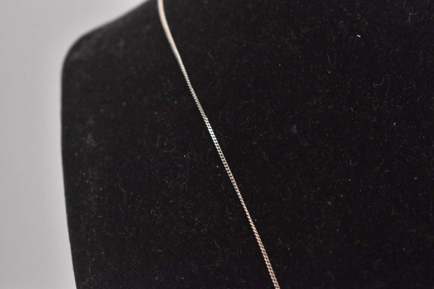 Vintage Sterling Silver 925 Curb Chain Necklace – 46cm