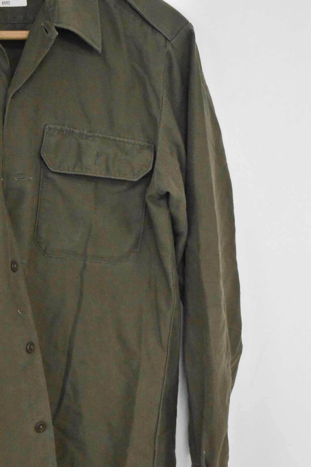 Vintage German Army Olive Shirt – 40" Chest – Dated 1985