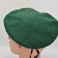 Vintage German Army Green Beret w/ Bundeswehr Panzer Tank Metal Badge – Size 59
