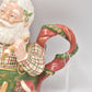 Vintage Fitz & Floyd Omnibus Santa’s Toy Factory Teapot – Decorative Christmas