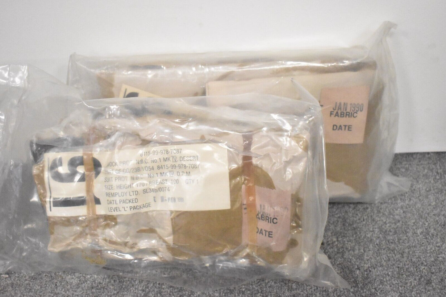 British Army NBC Suit Protective Desert DPM – Gulf War Smock & Trousers – Sealed
