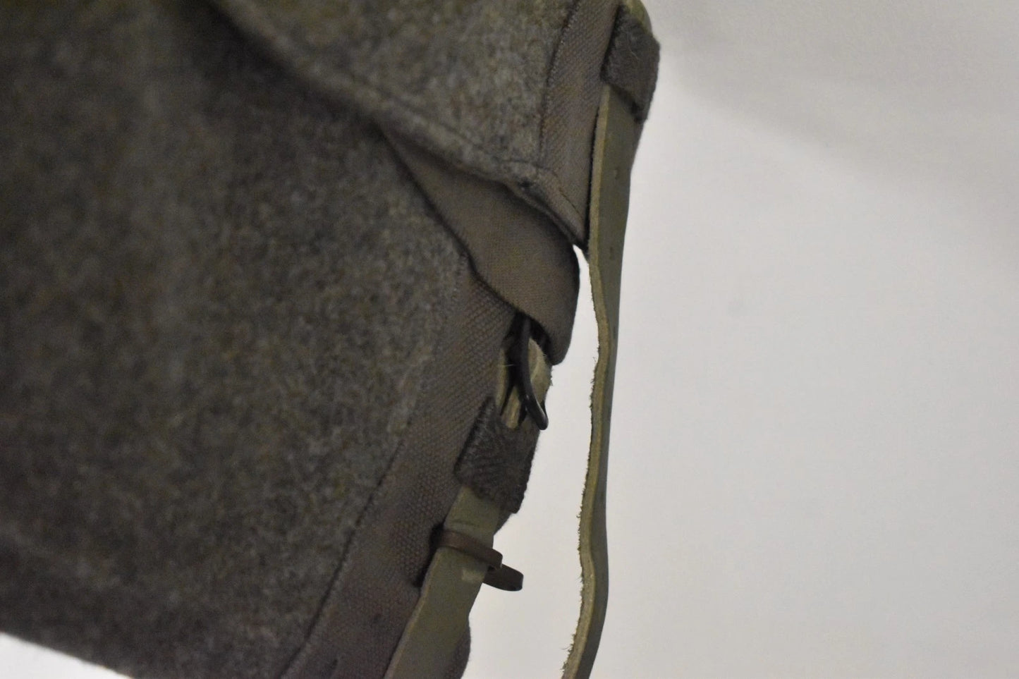 Swedish Army Olive Grey Wool Field Trousers 1947 Dated Leather Straps Military