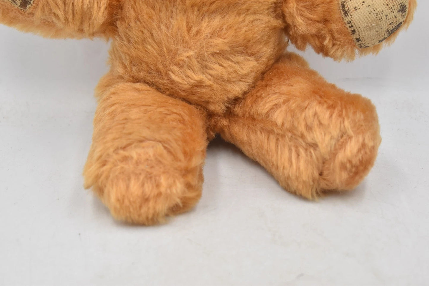 Vintage 1950s Tara Toys Mohair Laughing Teddy Bear Open Mouth Squeaker 28cm