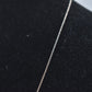 Vintage Sterling Silver 925 Necklace with Red Faceted Glass Crystal Pendant 45cm