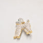 Vintage Poodle Dog Gold Plated and Diamante Brooch – Women's Jewellery