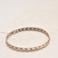 Vintage Sterling Silver 925 Ornate Bangle Bracelet - 7cm Diameter