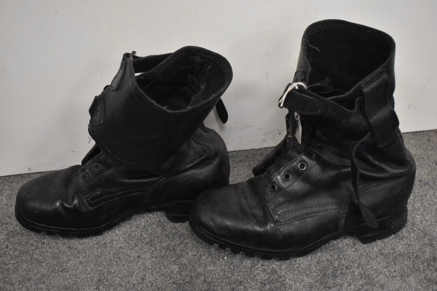 Vintage Czech Army M60 Black Leather Combat Boots – UK Size 7