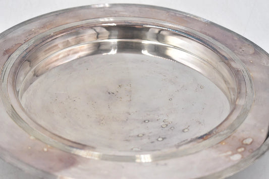 Antique William Hutton & Sons Silver Plate Dish 30cm Vintage Serving Plate
