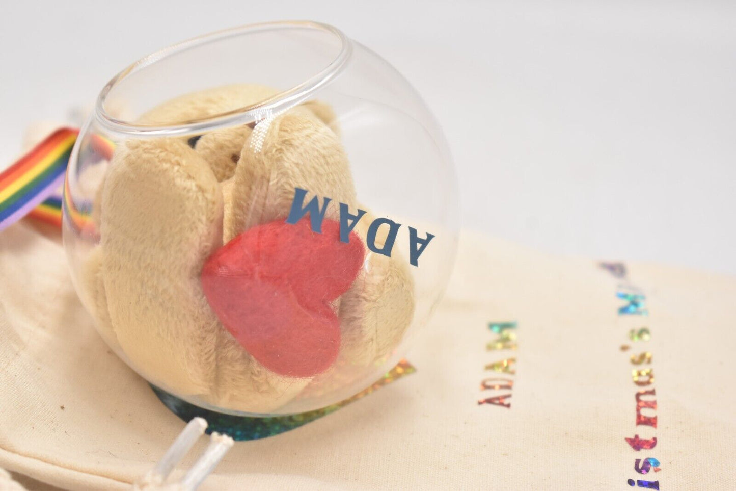 Bearspoke Bears Artist Teddy Bear – Adam Lockdown Teddy Bear in Bauble