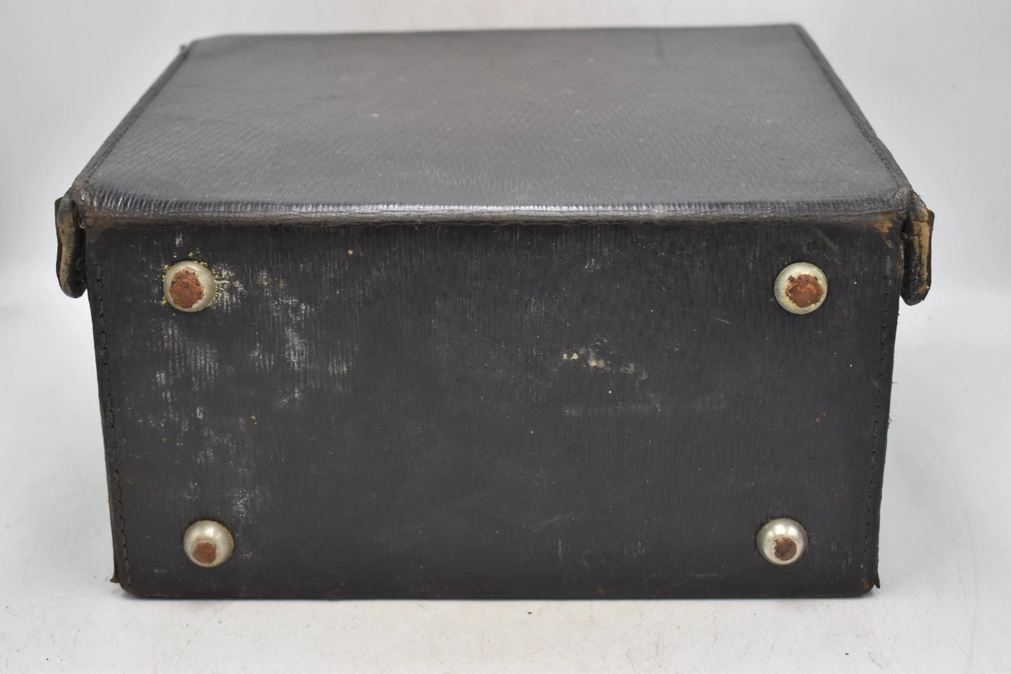 Antique Doctor’s Apothecary Leather Fitted Case Black Cheney Locks 30cm