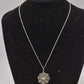 Vintage 925 Sterling Silver Spider Web Pendant Necklace - 42cm