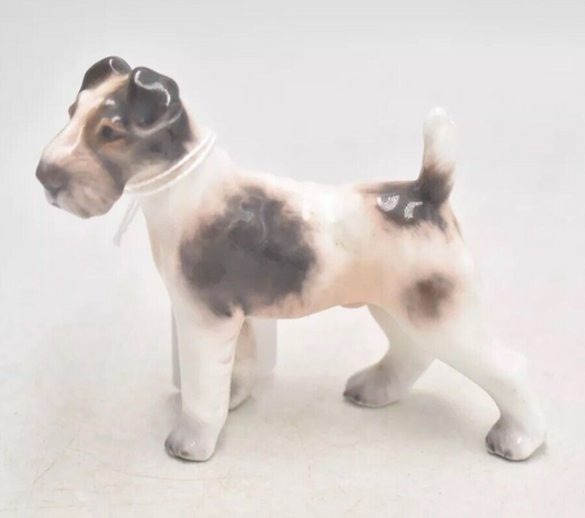 Vintage Dahl Jensen Copenhagen Wire Fox Terrier Dog Figurine – Model 1118