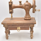 Vintage Wooden Toy Sewing Machine Display Piece 24.5cm Lovely