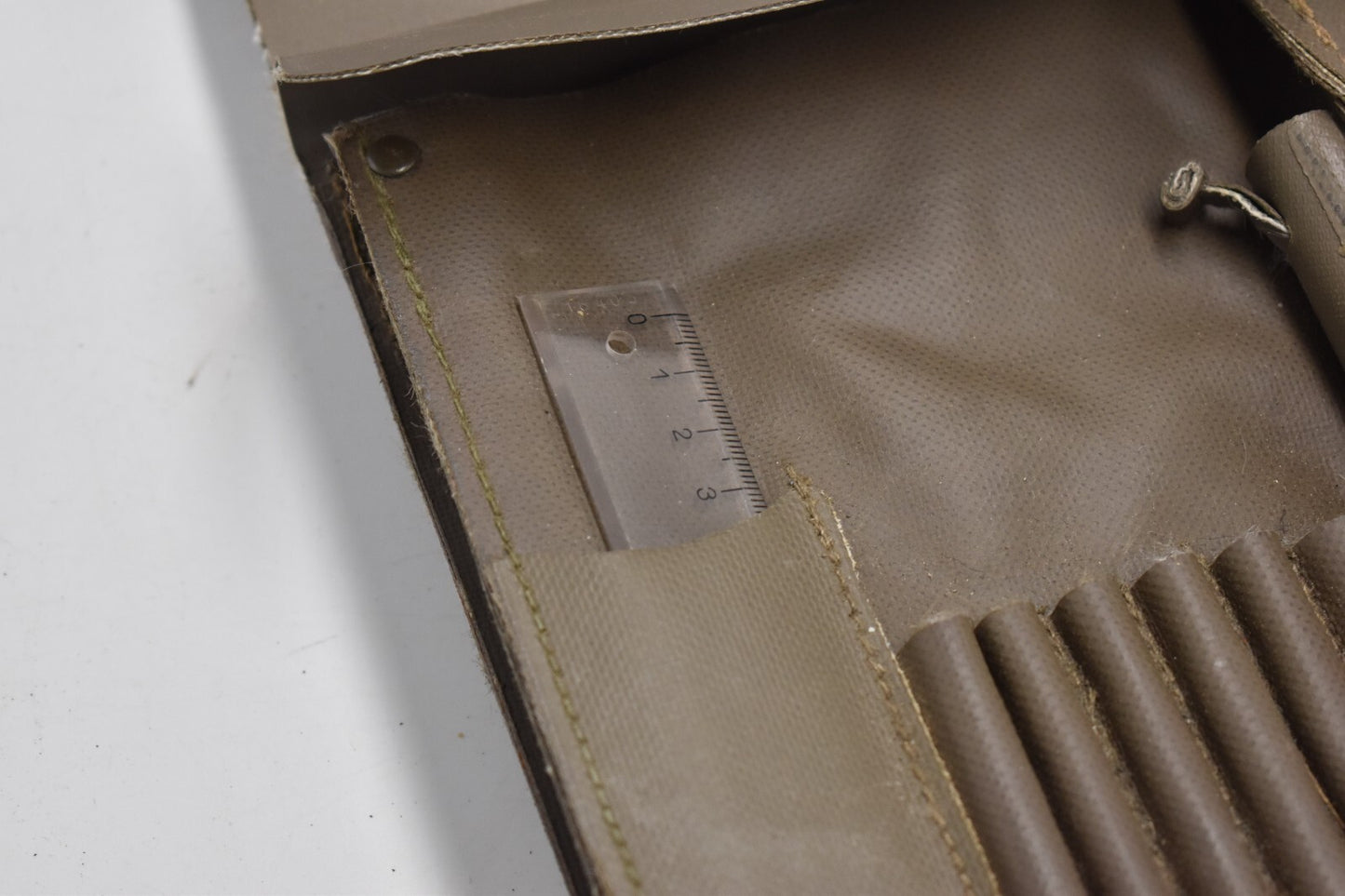 West German Bundeswehr Army Map Case with Strap Rubberized Military Surplus