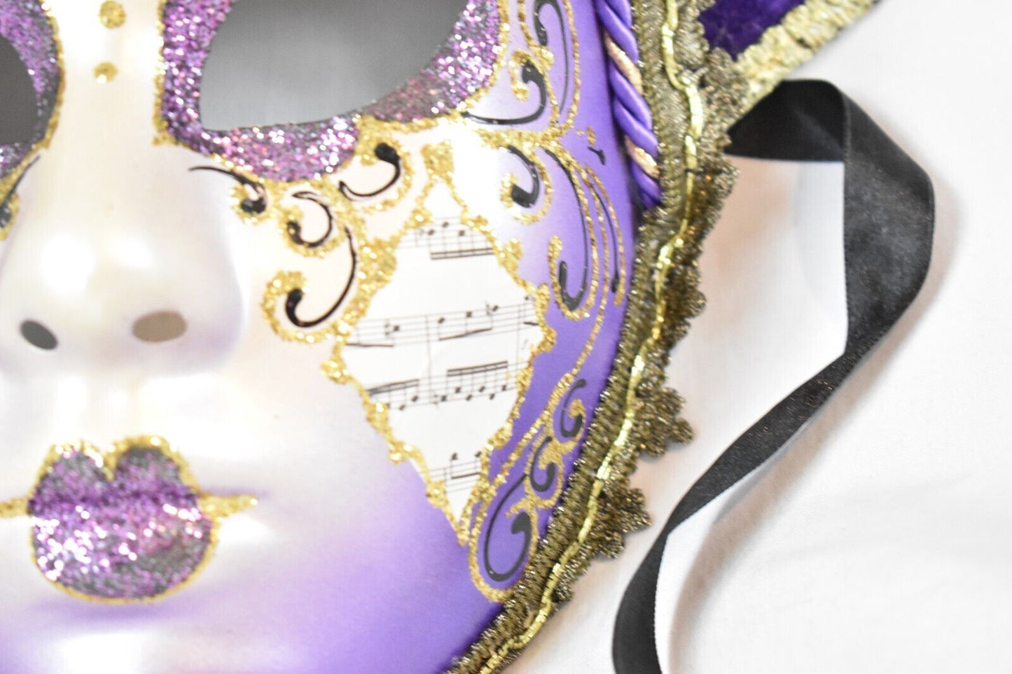 Venetian Italian Decorative Papier Mache Mask – Wall Hanging & Wearable Art