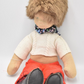 Vintage Felt Rag Doll with Clothes - 42cm