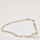 Vintage Sterling Silver 925 Figaro Chain Bracelet - 19cm