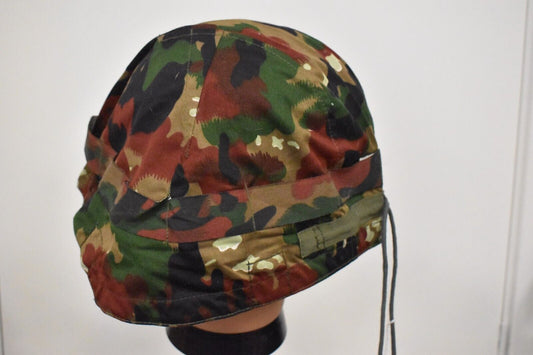 Swiss Army M71 Helmet Cover – Cotton Alpenflage Camo Alpentarn