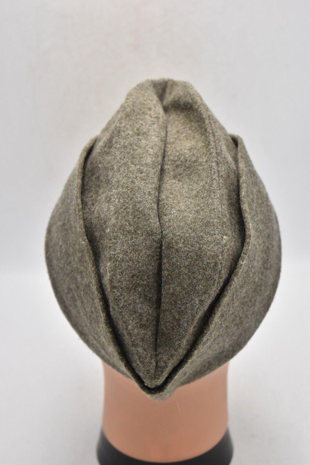 WWII Era Swedish Army Winter Wool Side Cap Military Field/Garrison Cap, Size 57