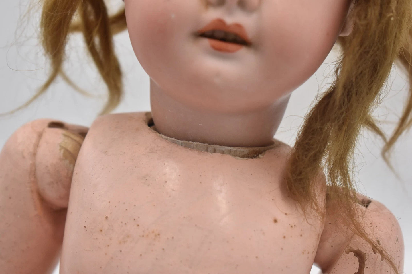 Antique Armand Marseille 1894 AM Bisque Head Doll Sleepy Blinking Eyes 46cm