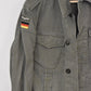 Vintage German Army Olive Moleskin Shirt – 40" Chest – Military Surplus Utility