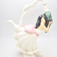 Vintage 1980s Torpor Ware Lady Popping Champagne Teapot - Decorative Collectible