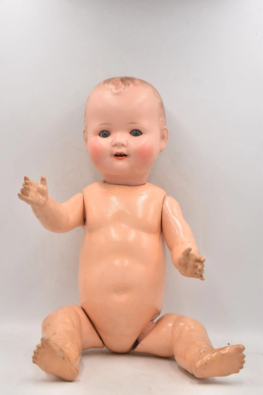 Antique German Composition Doll 52cm Blinking Sleepy Eyes & Teeth AS 530
