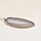 Vintage Sterling Silver 925 and Grey Agate Pendant