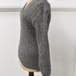British Army Women’s Grey Wool Jersey Pullover Jumper 1978 Size 2 Broad Rib